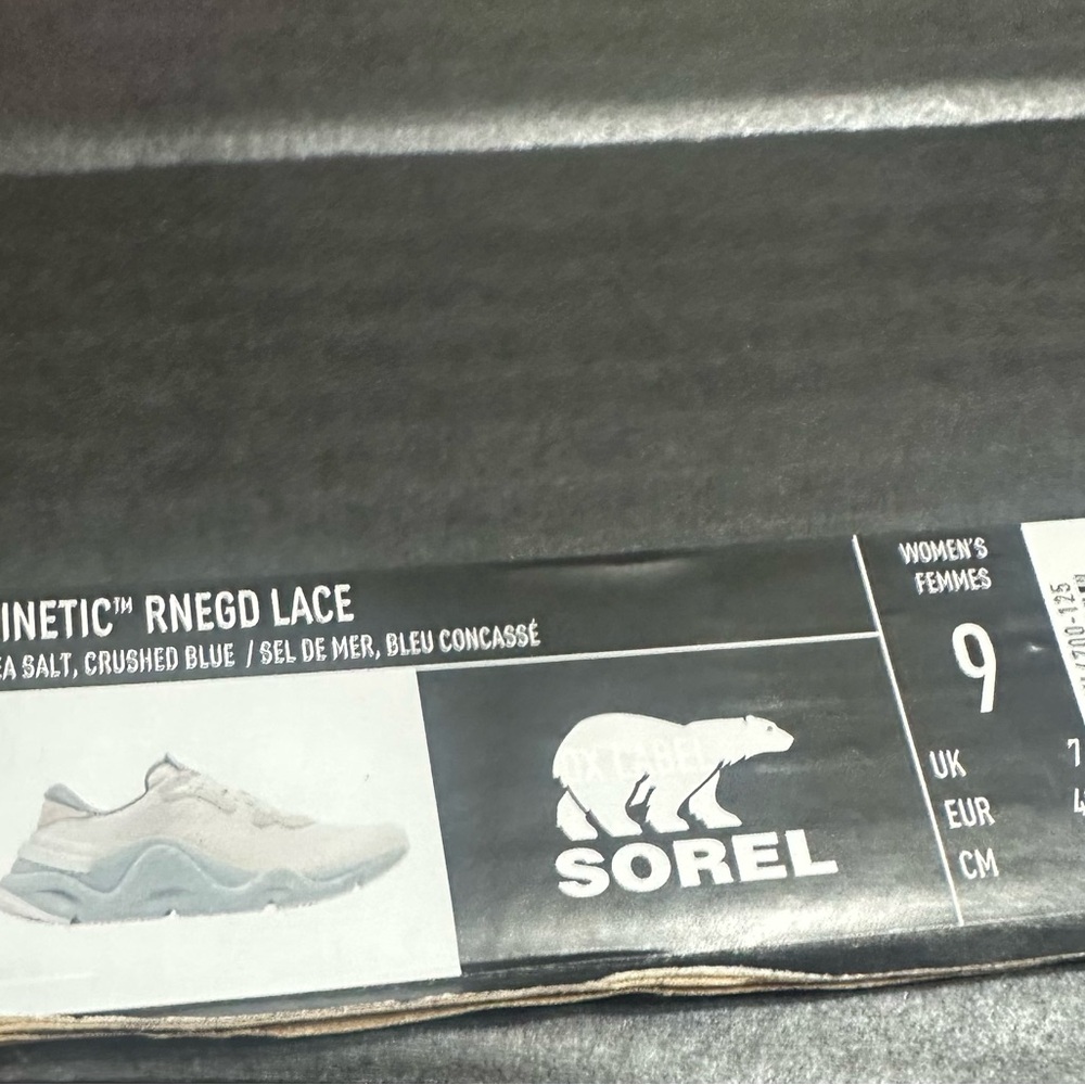 Sorel Women’s  Kinetic Rnegd Lace Shoes - Sea Salt and Crushed Blue